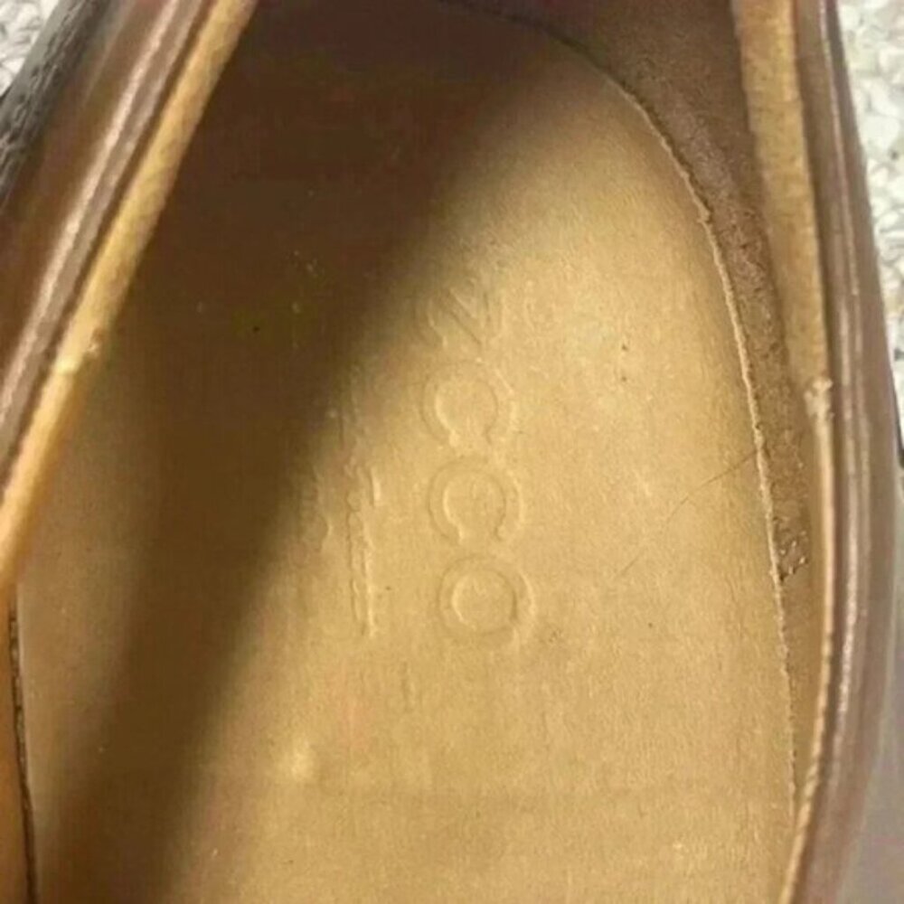 Ecco Brown Dress Shoes Oxford Lace Up Mens Size 13(13.5), EU 47 - Picture 5 of 7